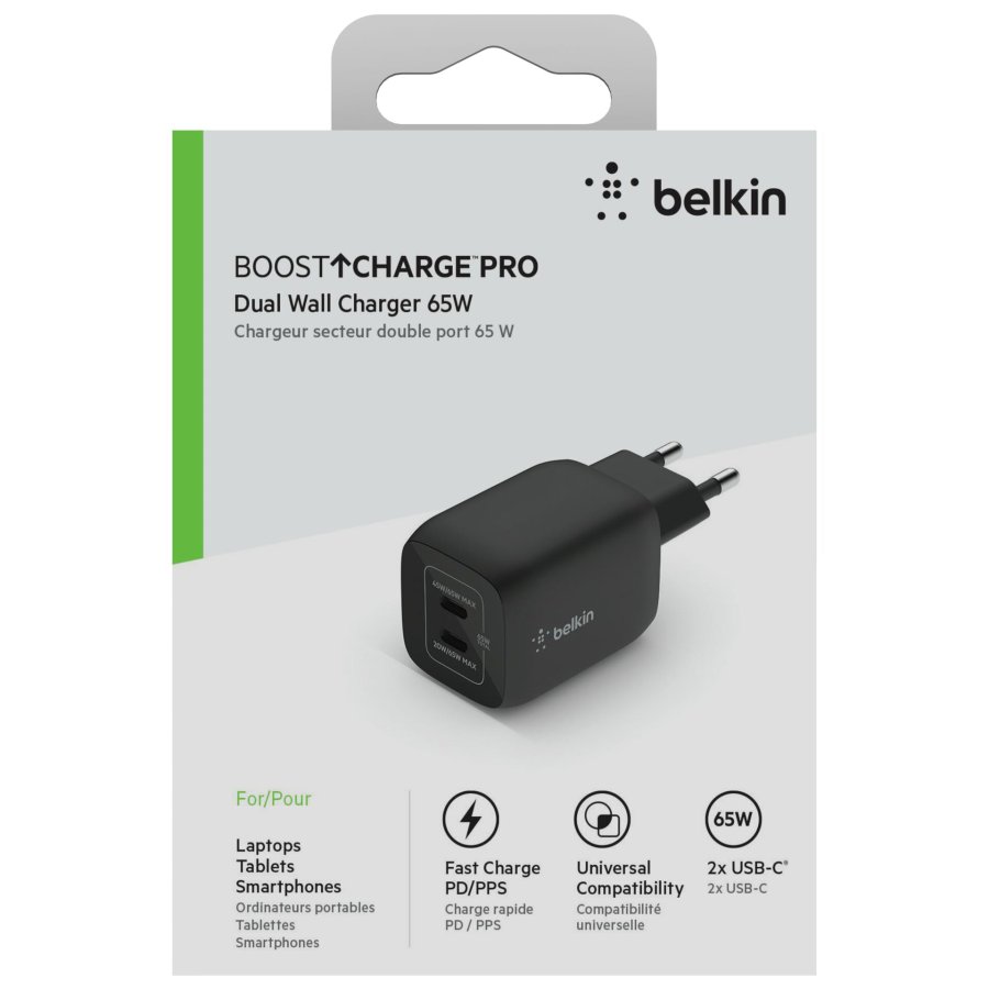 Belkin BOOST Charge 65W USB-C GaN PD 3.0 PPS bla. WCH013vfBK #7