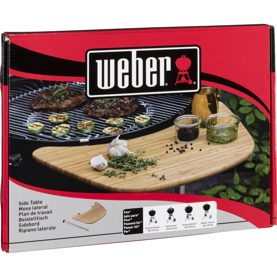 Weber Bamboo Work Table for Charcoal Grills 47cm/ 57cm #2
