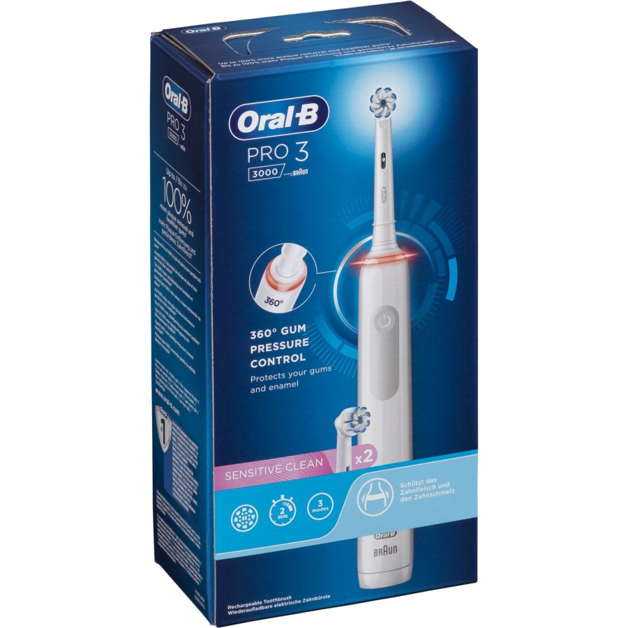 Oral-B PRO 3 3000 Sensitive Clean    White   JAS22 #1