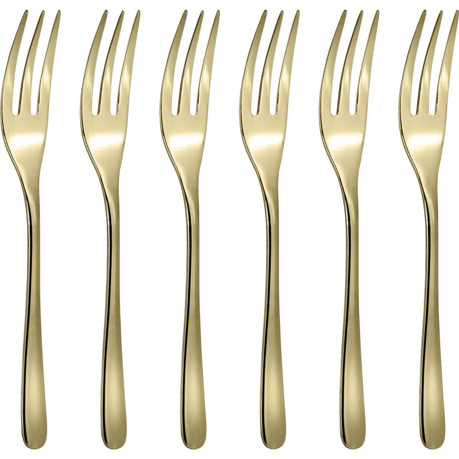 Sambonet Taste PVD 6 Cake Forks Set #1