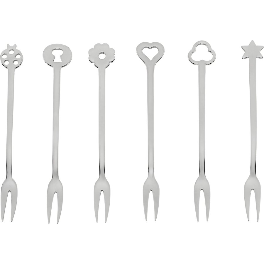 Sambonet New Portafortuna Inox 6 Party Forks #1