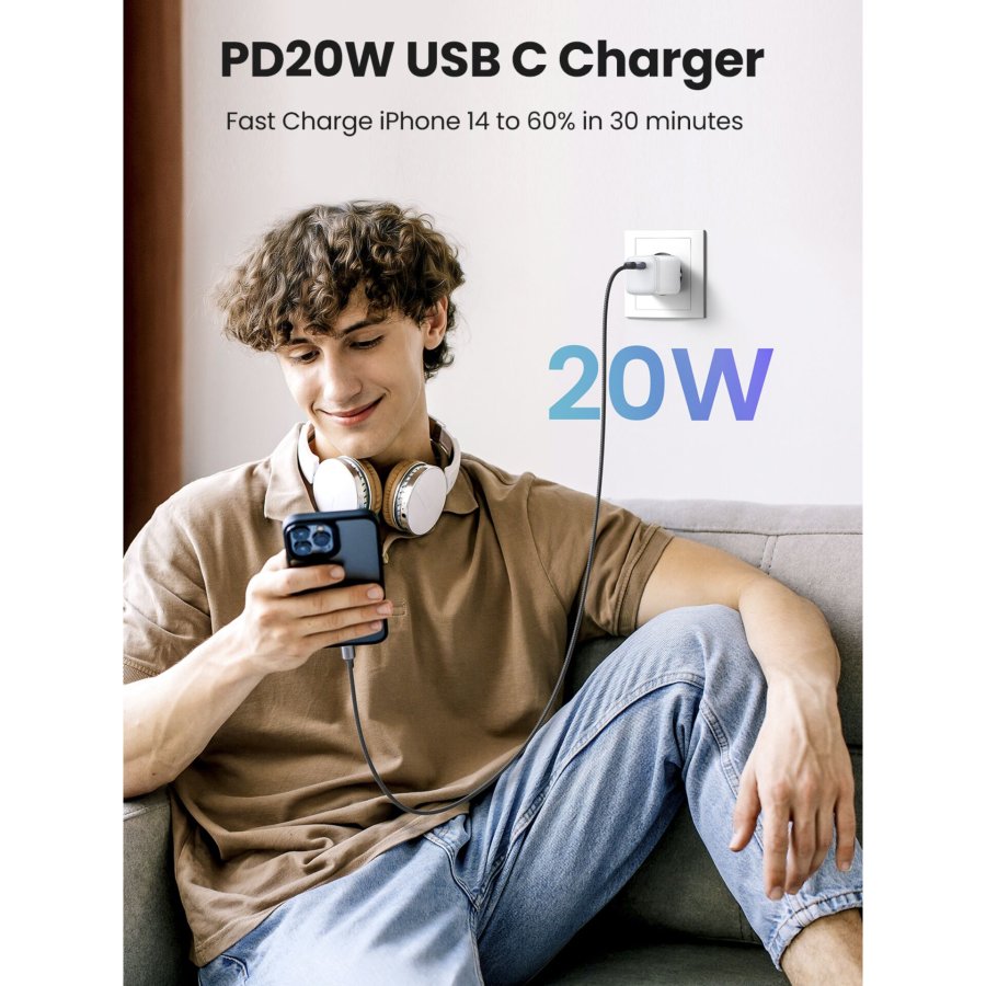 UGREEN Nexode Mini 20W PD GaN Tech Charger White #5