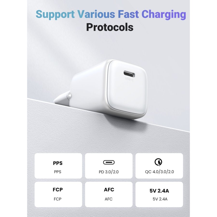 UGREEN Nexode Mini 20W PD GaN Tech Charger White #8