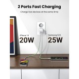 UGREEN Nexode 45W Dual USB-C PD Charger (25W+20W) white #6