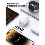 UGREEN Nexode 45W Dual USB-C PD Charger (25W+20W) white #7