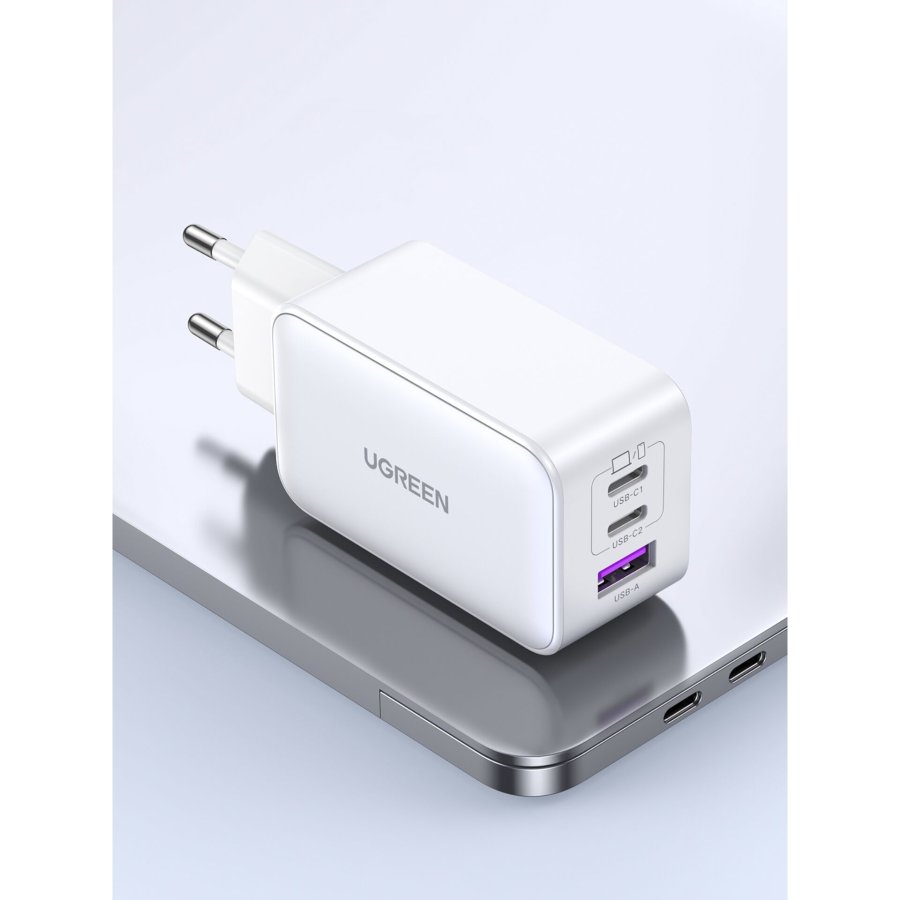 UGREEN Nexode USB-A+2*USB-C 65W GaN Tech Fast Charger White #4
