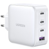 UGREEN USB-A+3xUSB-C 100W GaN Tech Fast Wall Charger EU White #1
