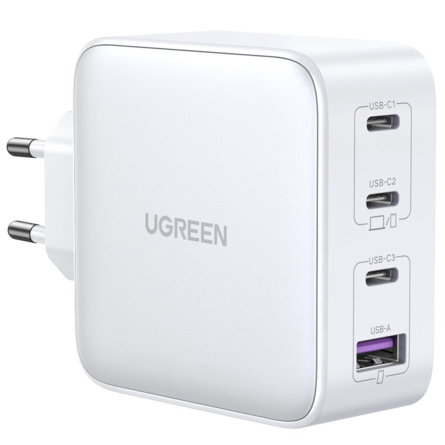 UGREEN USB-A+3xUSB-C 100W GaN Tech Fast Wall Charger EU White #1