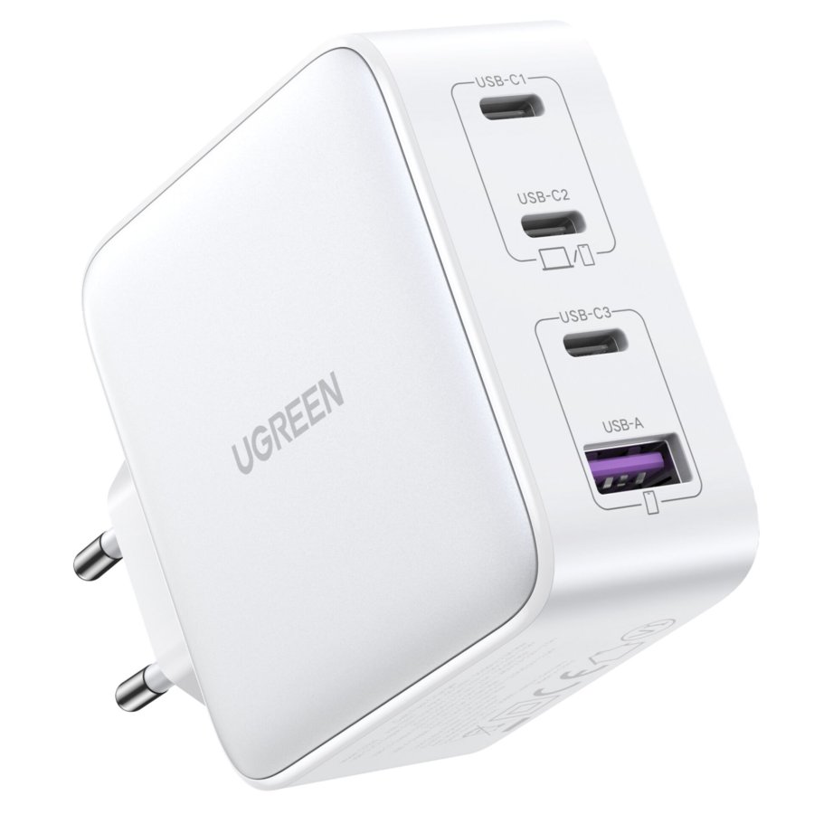 UGREEN USB-A+3xUSB-C 100W GaN Tech Fast Wall Charger EU White #2