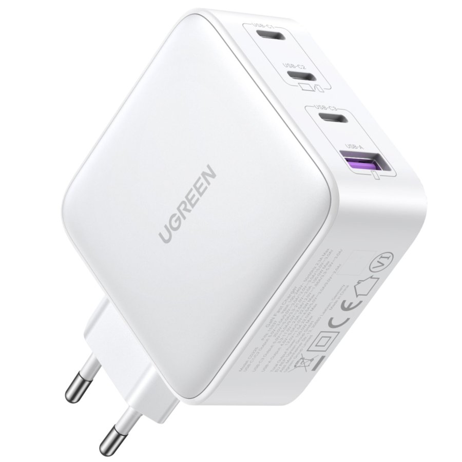 UGREEN USB-A+3xUSB-C 100W GaN Tech Fast Wall Charger EU White #3