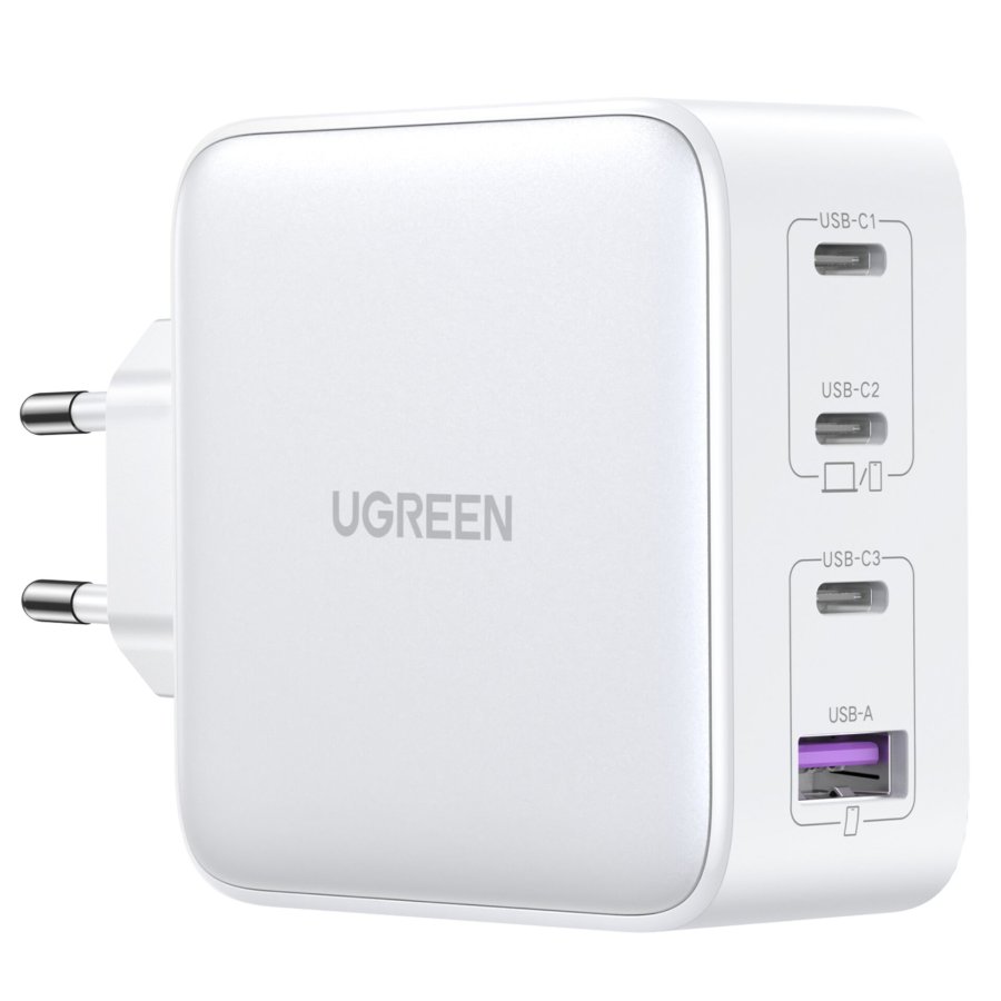 UGREEN USB-A+3xUSB-C 100W GaN Tech Fast Wall Charger EU White #4