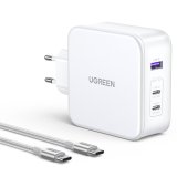 UGREEN Nexode USB-A+2*USB-C 140W GaN Fast Charger+USB-C Cable wht #1
