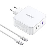 UGREEN Nexode USB-A+2*USB-C 140W GaN Fast Charger+USB-C Cable wht #2