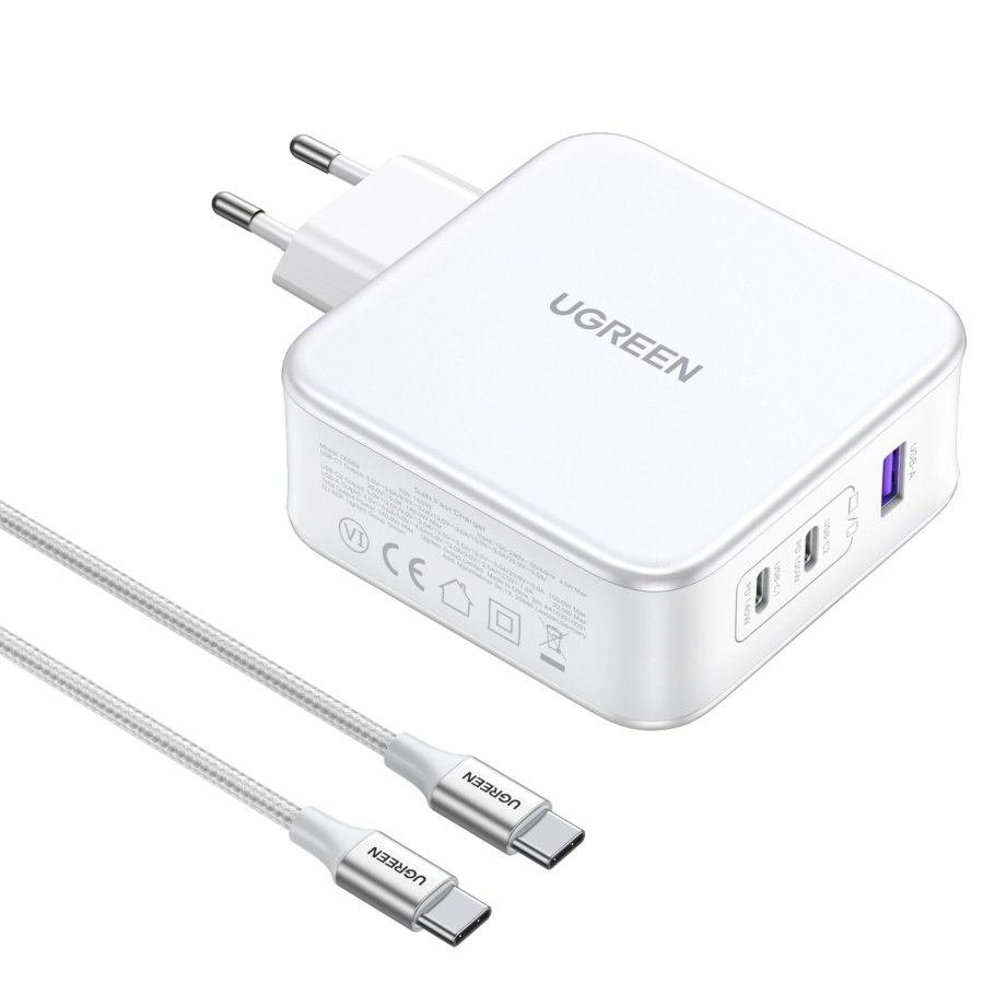UGREEN Nexode USB-A+2*USB-C 140W GaN Fast Charger+USB-C Cable wht #2