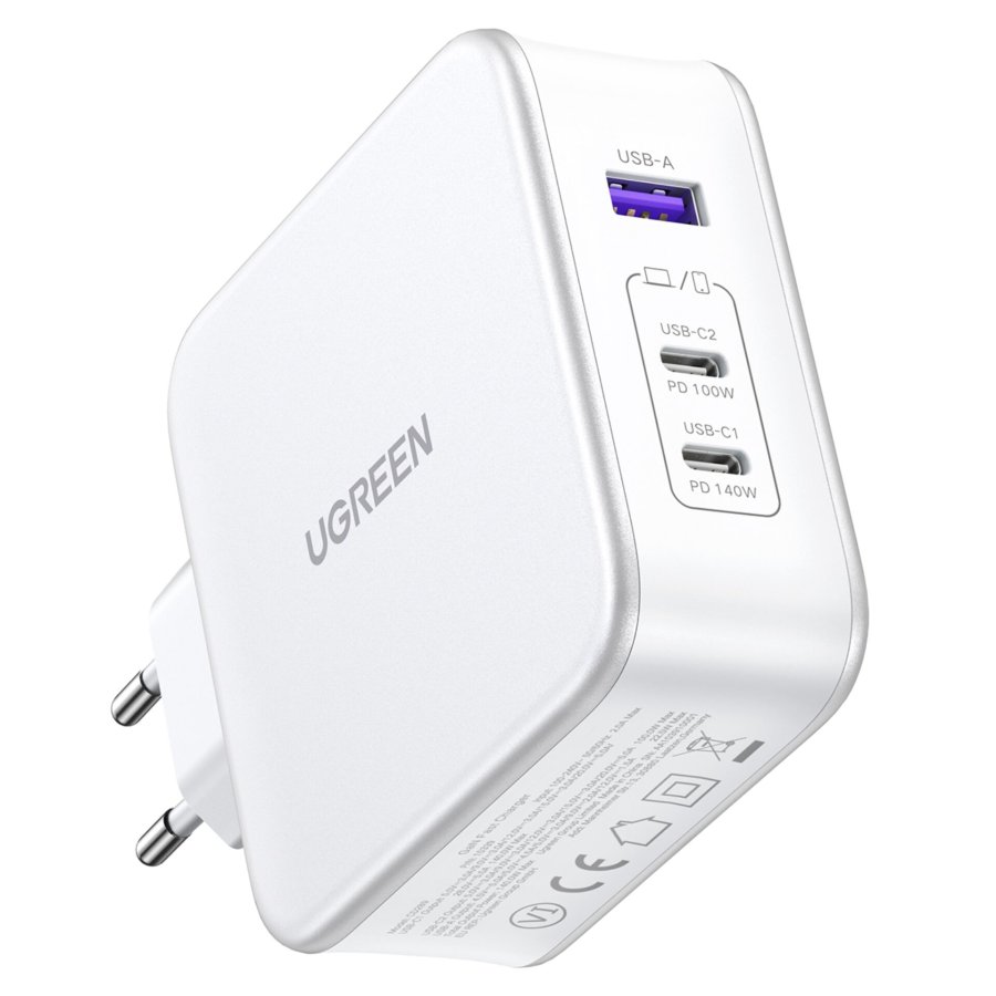 UGREEN Nexode USB-A+2*USB-C 140W GaN Fast Charger+USB-C Cable wht #3