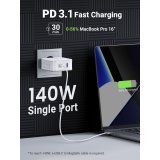 UGREEN Nexode USB-A+2*USB-C 140W GaN Fast Charger+USB-C Cable wht #5