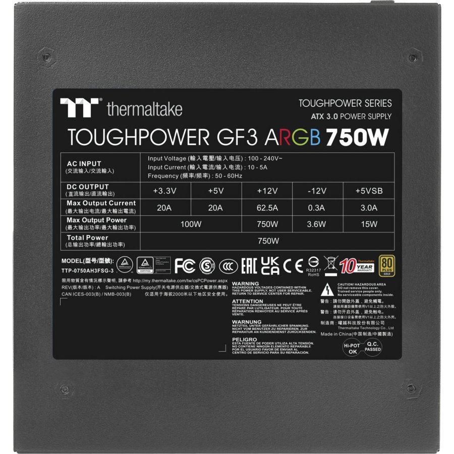 Thermaltake Toughpower GF3 ARGB 750W Gen 5 EU #17