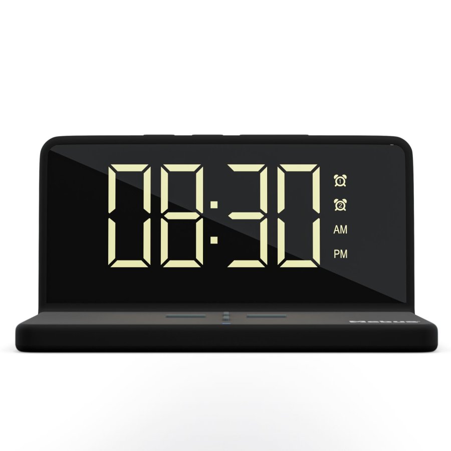 Mebus 25622  Digital Alarm Clock with wireless Charger #1