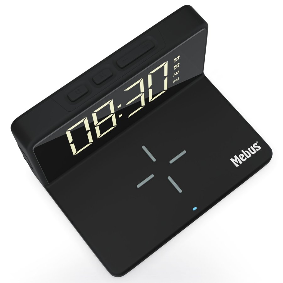 Mebus 25622  Digital Alarm Clock with wireless Charger #3