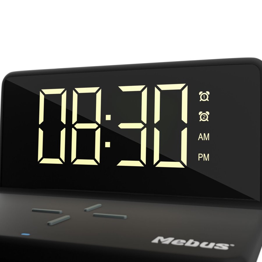 Mebus 25622  Digital Alarm Clock with wireless Charger #5