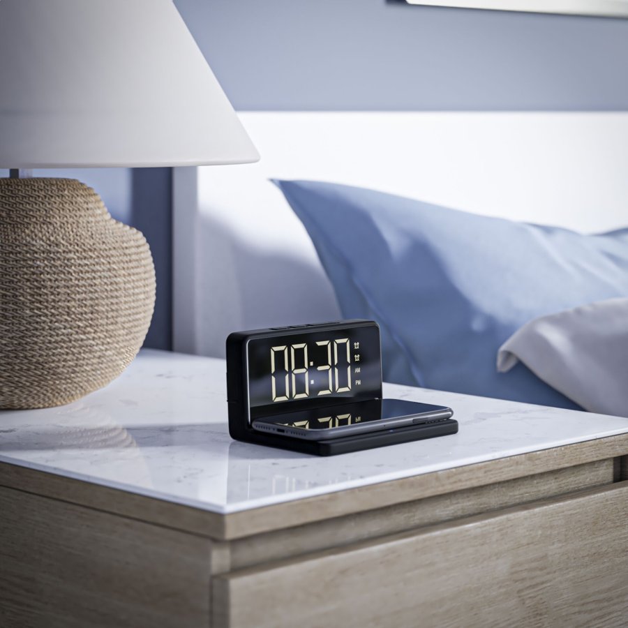 Mebus 25622  Digital Alarm Clock with wireless Charger #6