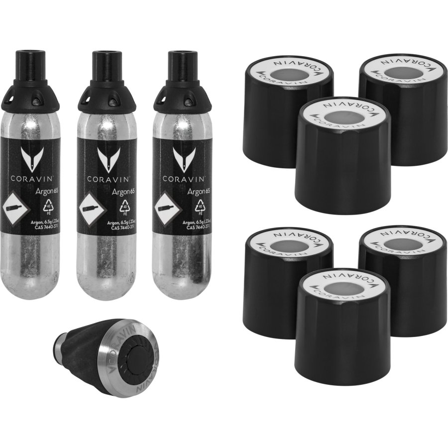 Coravin Wine System  silver Timeless Six + 12 pcs. #4