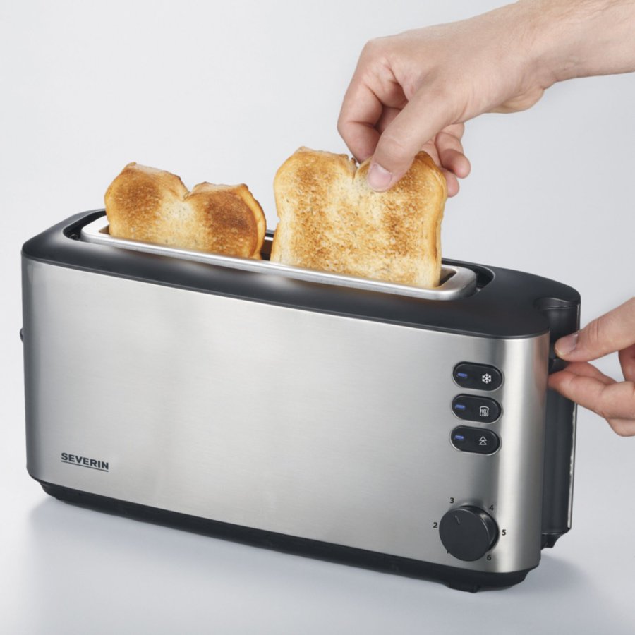 Severin AT 2515 brdrister 2 skive(r) 1000 W Rustfrit stl #9