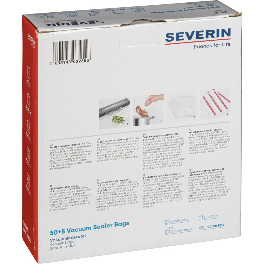 Severin ZB 3614 Vacuum Bags 20 x 30 cm #4