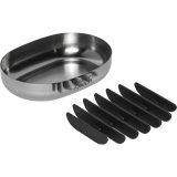 Joseph Joseph EasyStore Luxe Soap Dish    Stainless Steel #3
