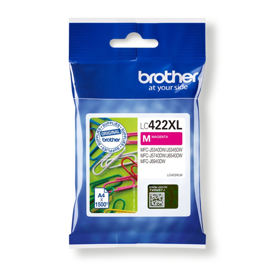 Brother LC422XLM bl�kpatron 1 stk Original Magenta #1
