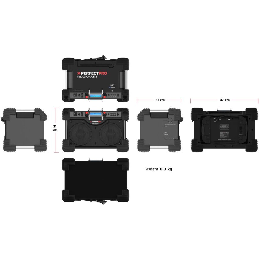 PerfectPro ROCKHART 18V Job Site Radio #5