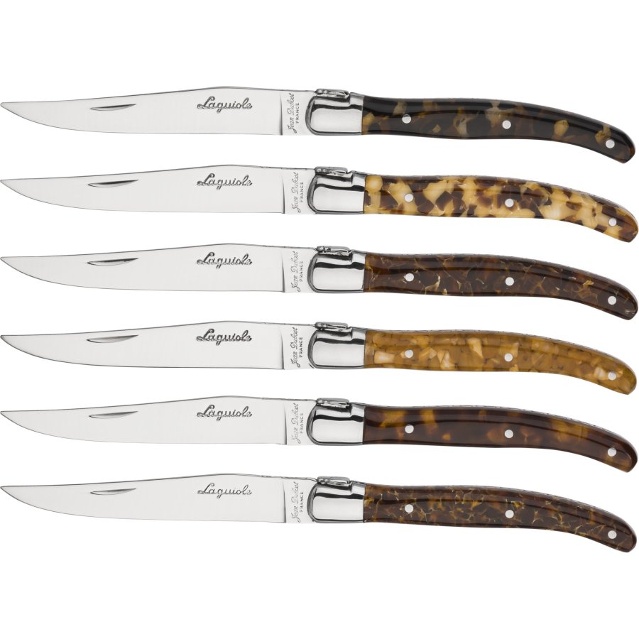 Laguiole Jean Dubost Steak Knife Acrylic 6 pc. #1