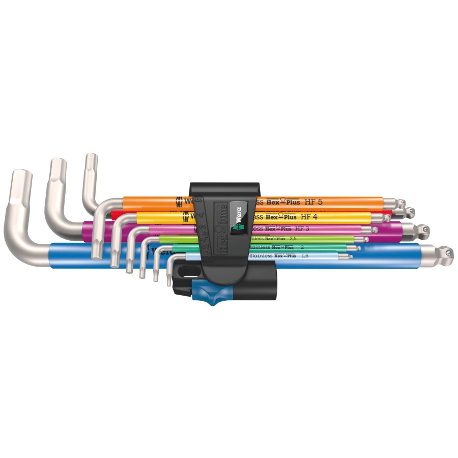 Wera 3950/9 Hex-Plus Multicolour HF Stainless 1 #1