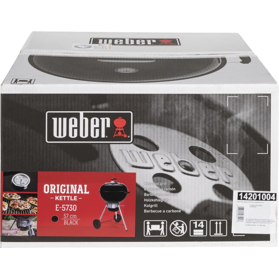 Weber Charcoal Grill Original Kettle E-5730 BLK, 57 cm #10
