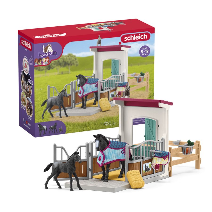 Schleich Horse Club     42611 Horse Box with Mare and Foal #6