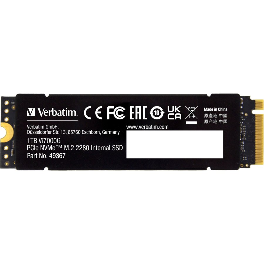 Verbatim Vi7000G M.2 SSD    1TB PCIe NVMe                  49367 #3