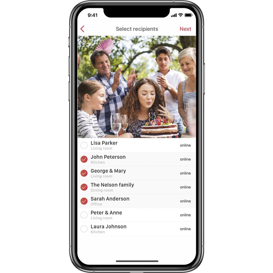 Denver PFF-1503 digital fotoramme Hvid 39,6 cm (15.6
