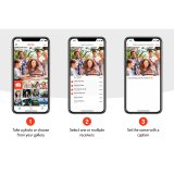 Denver PFF-1503 digital fotoramme Hvid 39,6 cm (15.6