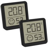 TFA 30.5053.01.02 2er Set black Digital Thermo Hygrometer #1