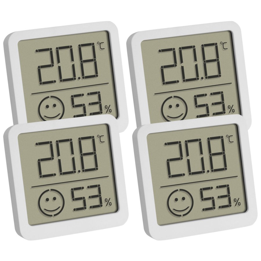 TFA 30.5053.02.04 4-Pack  white Digital Thermo Hygrometer #1