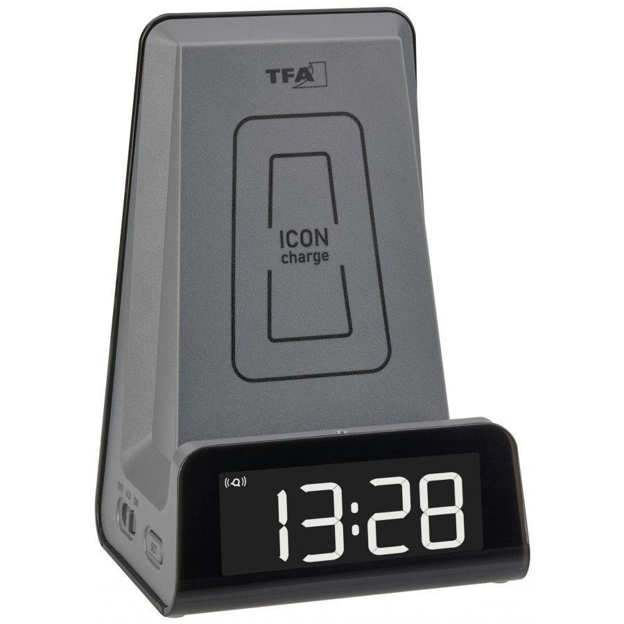 TFA 60.2033.10 ICON Charge Digitalwecker mit Ladestation #1