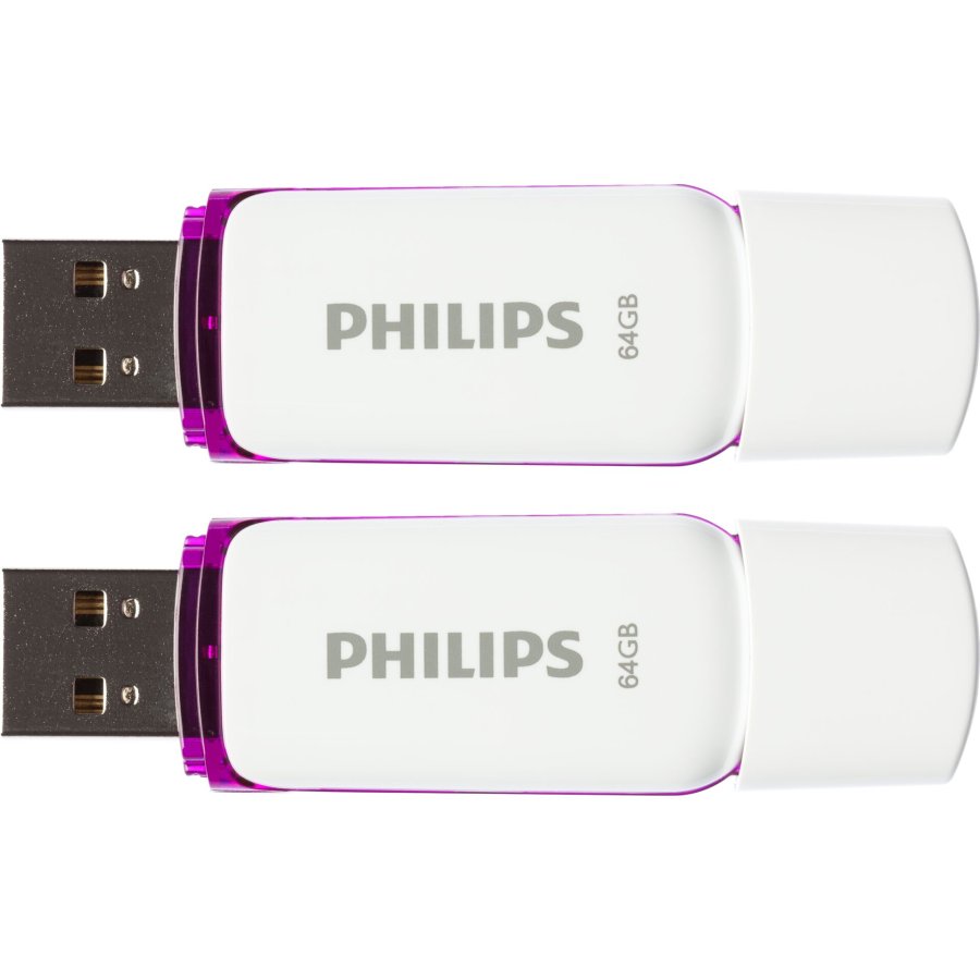 Philips USB 2.0 2-Pack      64GB Snow Edition Magic Purple #1