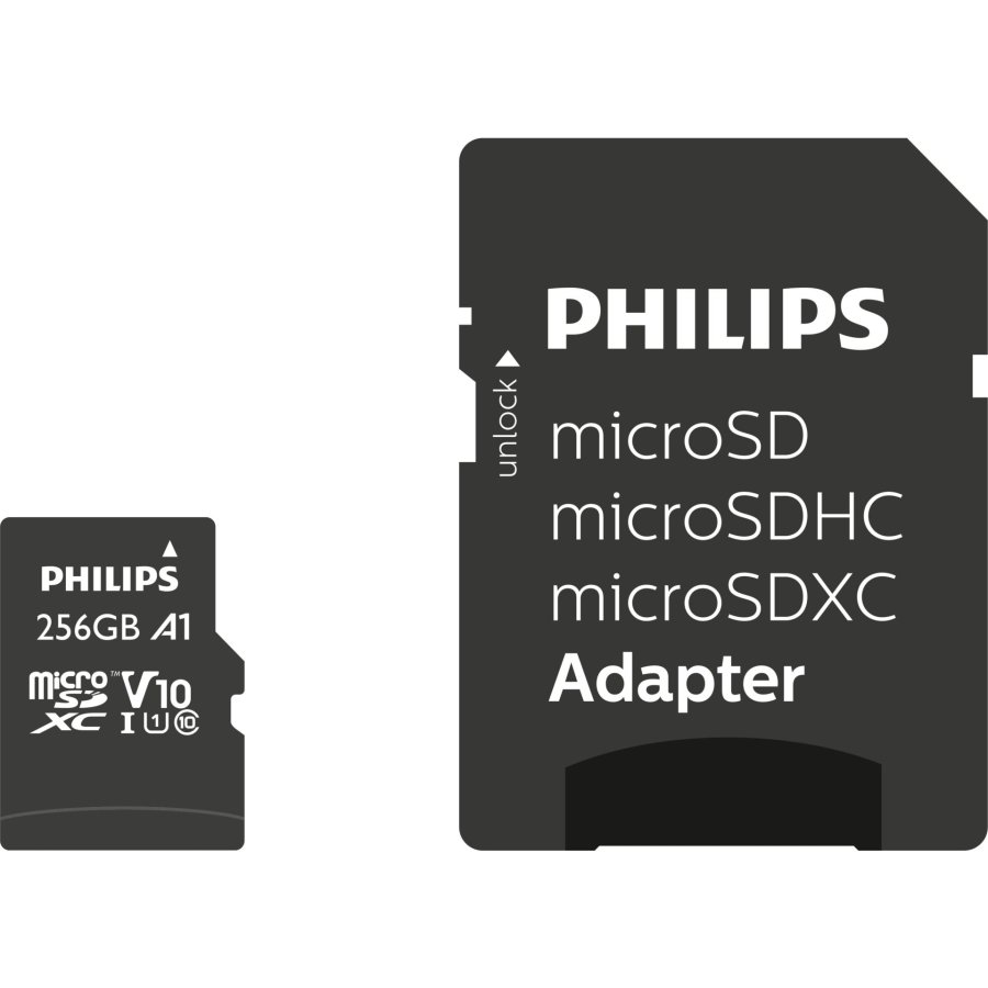 Philips MicroSDXC Card     256GB Class 10 UHS-I U1 incl. Adapter #1