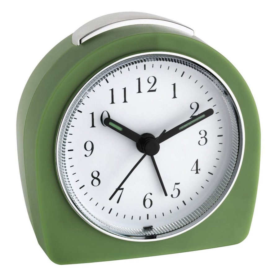 TFA 60.1021.04 green Quartz Clock analogue display #1