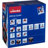Mop with Bucket Vileda Spin & Clean Roterende polypropylen #3