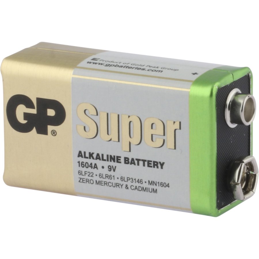 1x8 GP Super Alkaline 9V-Block 6LR61 Bulk Box      030E1604ALB8 #2