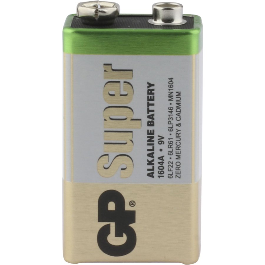 1x8 GP Super Alkaline 9V-Block 6LR61 Bulk Box      030E1604ALB8 #3