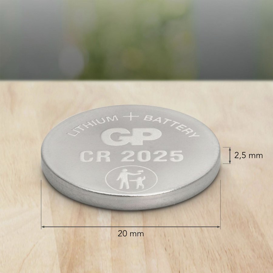 1x10 GP CR 2025 Lithium 3V 10 pcs.             0602025C10 #8
