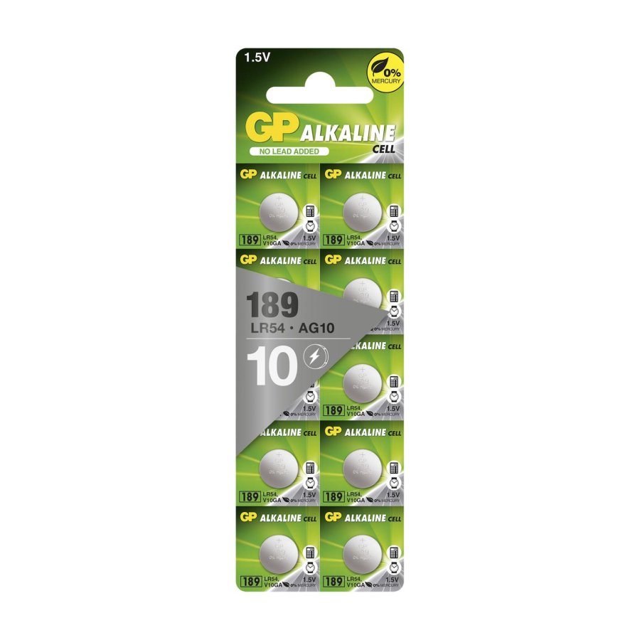 1x10 GP LR54/V10GA Alkaline 1,5V 10 pcs.             050189AC10 #3