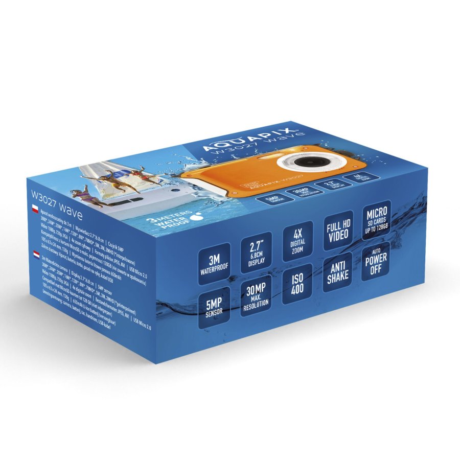 Easypix Aquapix W3027 Wave Orange #5